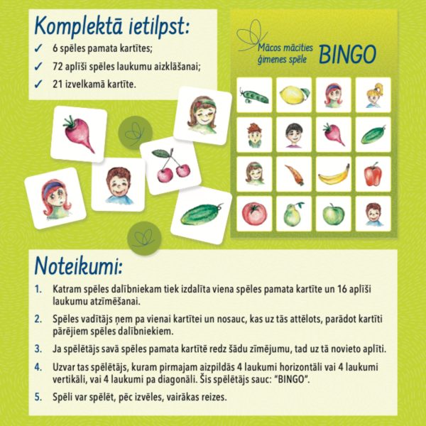 Bingo spēle ģimenei