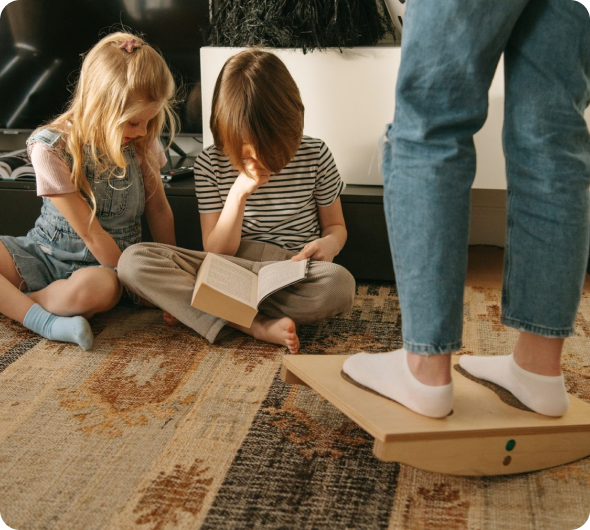 Therapist and child during session